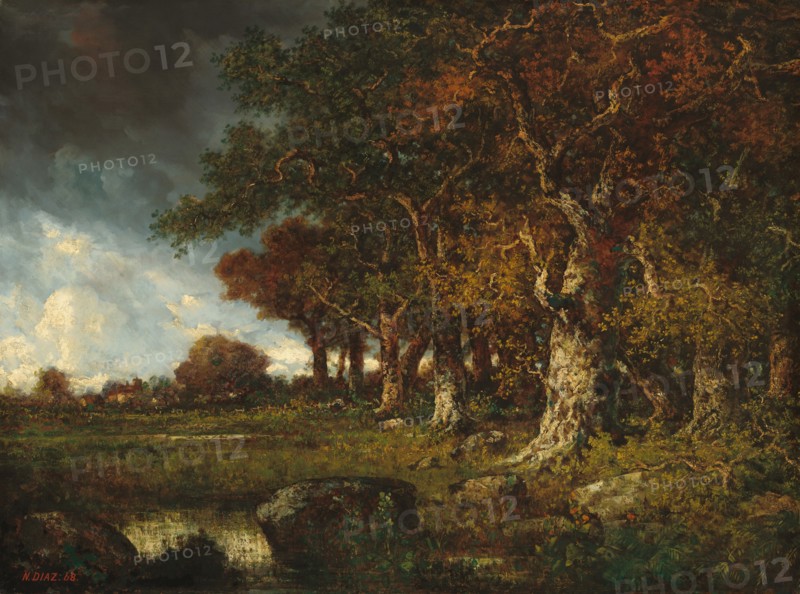 The Edge of the Forest at Les Monts-Girard, Fontainebleau, 1868.