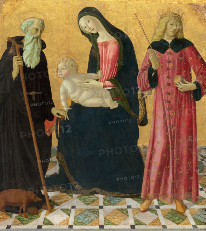 Madonna and Child with Saint Anthony Abbot and Saint Sigismund, c. 1490/1495.