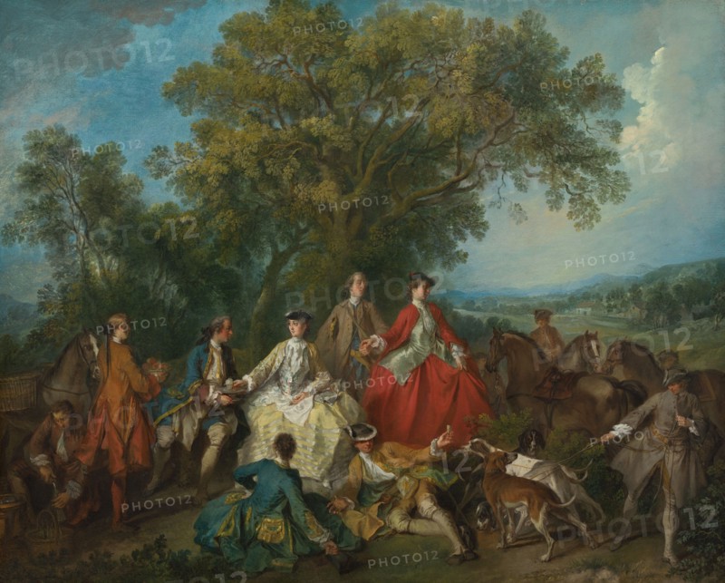 Picnic after the Hunt, probably c. 1735/1740.