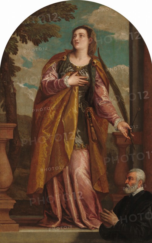 Saint Lucy and a Donor, c. 1585/1595.