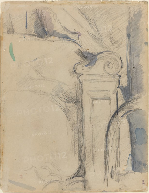 Bedpost [verso], c. 1895.