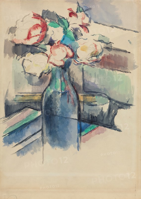 Roses in a Bottle [recto], 1900/1904.