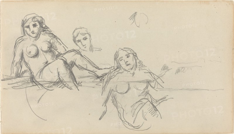 Seated Bather [verso], 1882/1885.