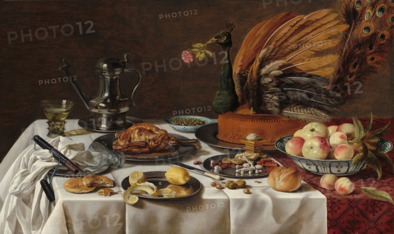 Still Life with Peacock Pie, 1627.
