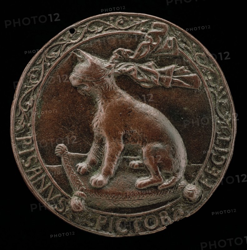 Blindfolded Lynx Seated on a Cushion [reverse], c. 1441/1444.