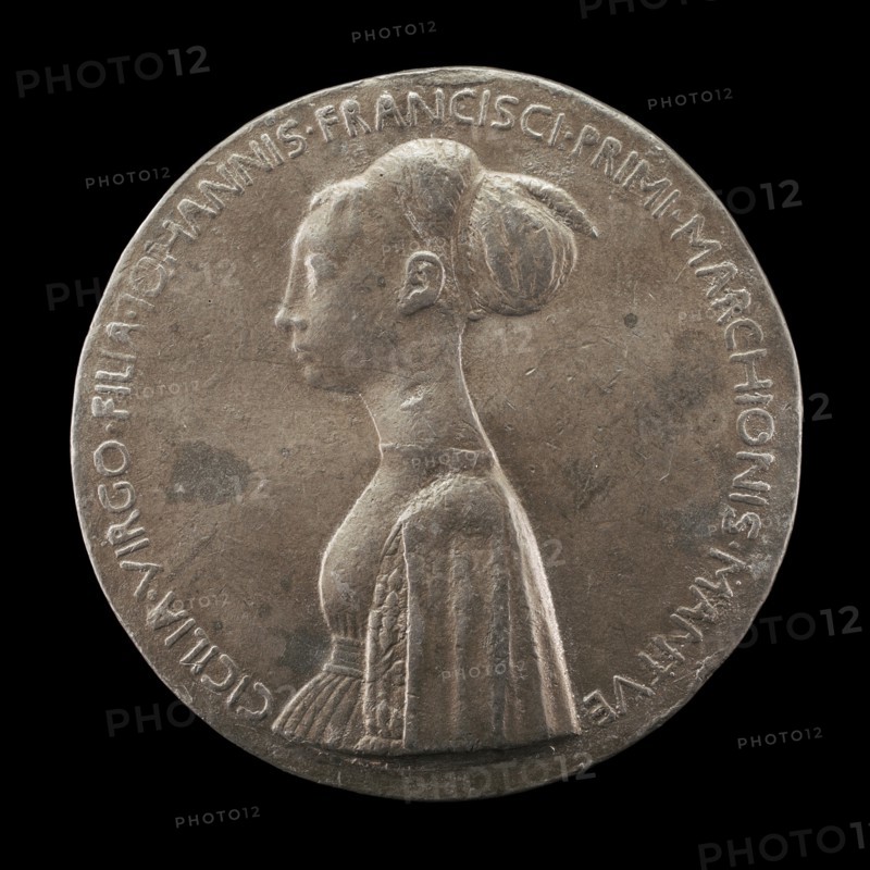 Cecilia Gonzaga, 1426-1451, daughter of Gianfrancesco I [obverse], 1447.
