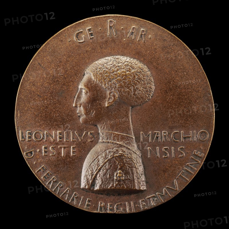 Leonello d'Este, 1407-1450, Marquess of Ferrara 1441 [obverse], 1444.