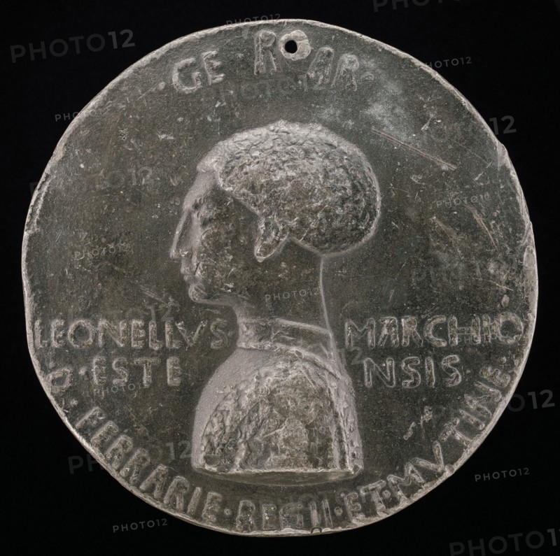Leonello d'Este, 1407-1450, Marquess of Ferrara 1441 [obverse], 1444.