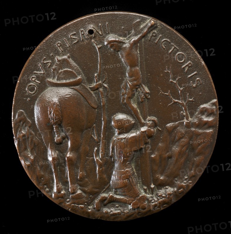 Malatesta in Armor, Kneeling Before a Crucifix [reverse], c. 1445.