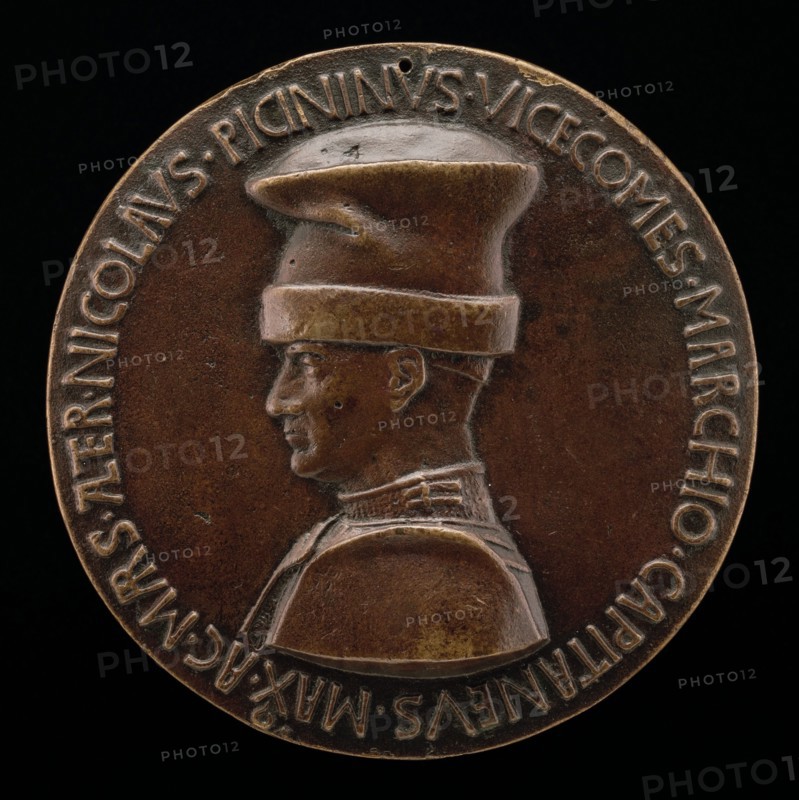 Niccolò Piccinino, 1386-1444, Condottiere [obverse], c. 1441.
