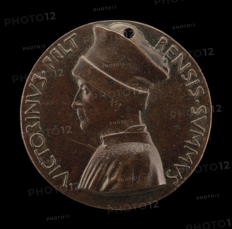 Vittorino de' Rambaldoni da Feltre, 1379-1446, Humanist [obverse], c. 1446.