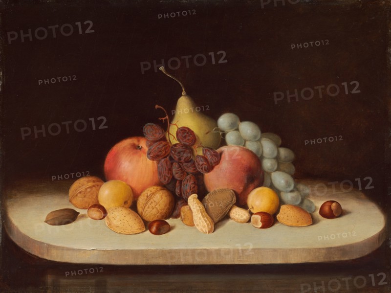 Still Life with Fruit and Nuts, 1848.