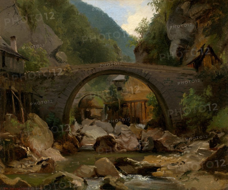 Mountain Stream in the Auvergne, 1830.