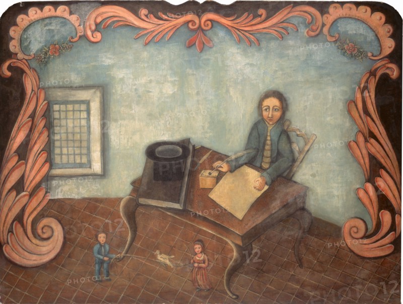 At the Writing Table, c. 1790.