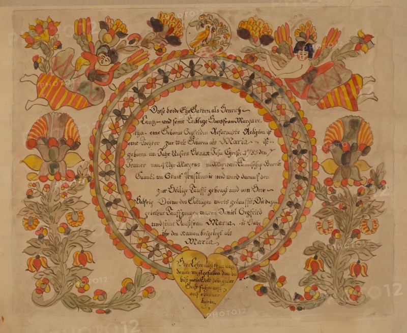 Baptismal Certificate, 1935/1942.