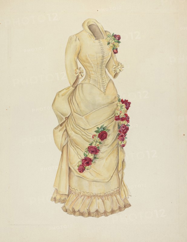 Bustle Dress, 1935/1942.