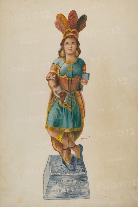 Cigar Store Indian, 1935/1942.