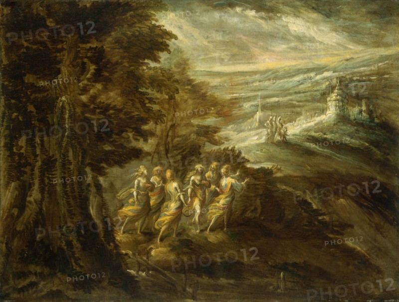 Fantastic Landscape with Figures, late 16th century.