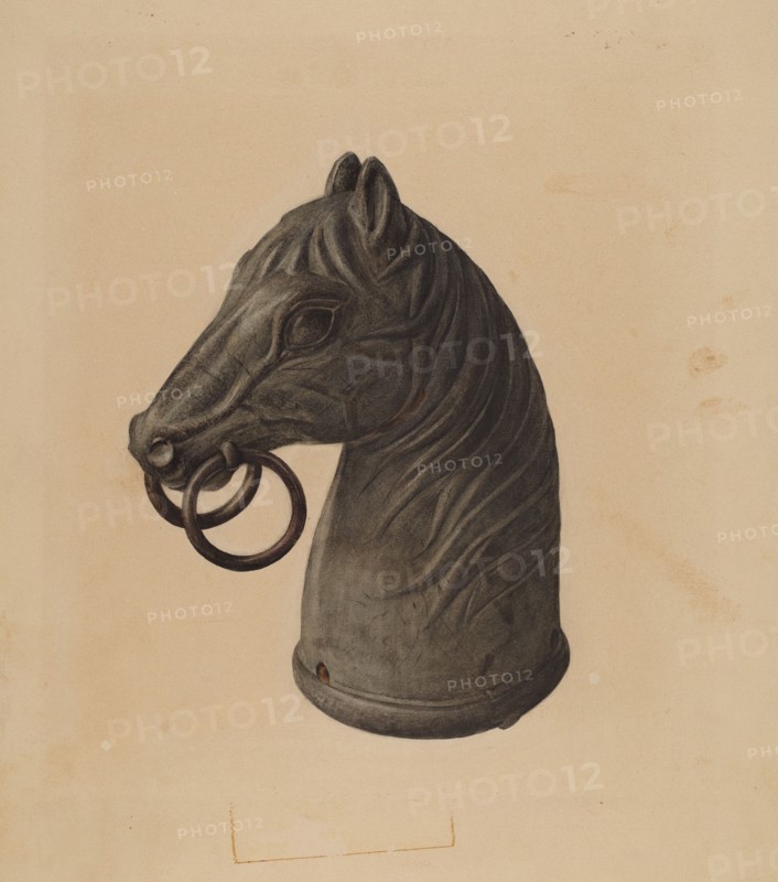 Hitching Post, c. 1940.
