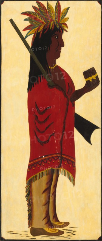 Indian Tobacco Shop Sign [reverse, Indian facing right], second half 19th century.