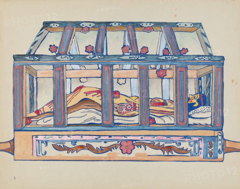 Plate 4: Christ in Sepulchre: From Portfolio "Spanish Colonial Designs of New Mexico", 1935/1942.
