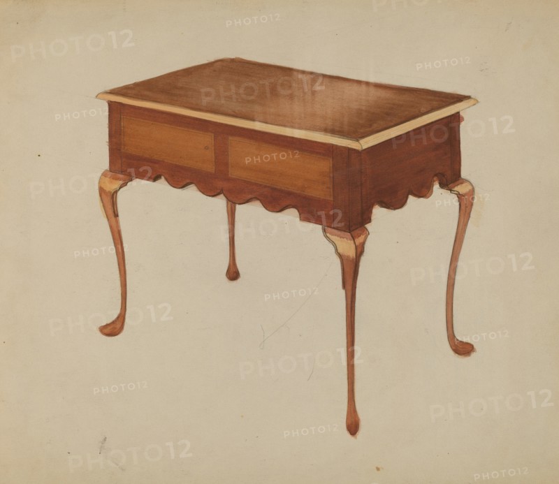 Rectangular Table for Serving or Tea, c. 1940.