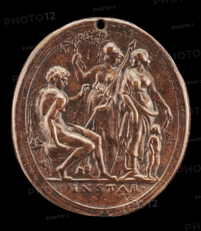 Hercules between Minerva and Venus.