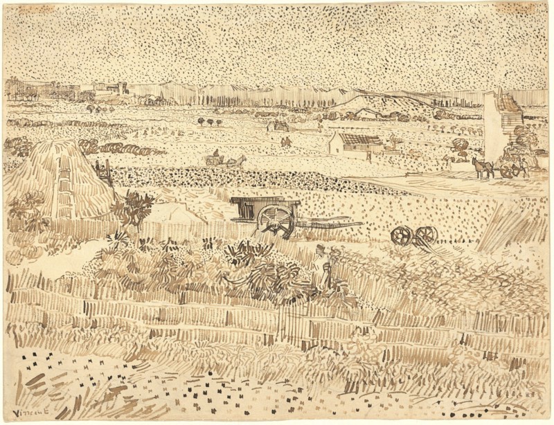 Harvest--The Plain of La Crau, 1888.