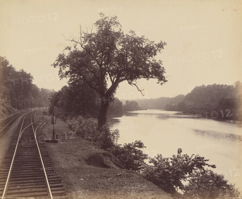 The Lehigh, At Turkey Run, c. 1895.