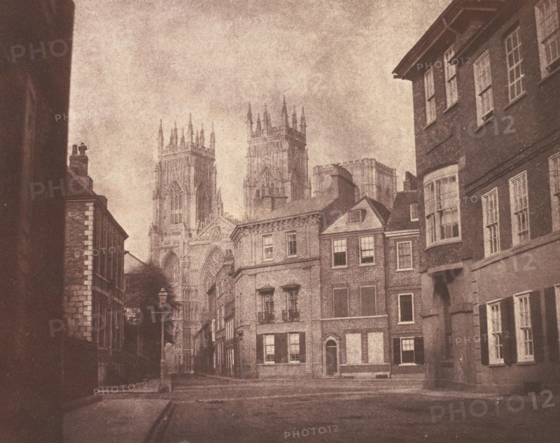 A Scene in York: York Minster from Lop Lane, 1845.