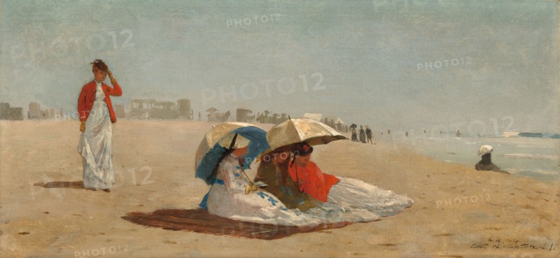 East Hampton Beach, Long Island, 1874.