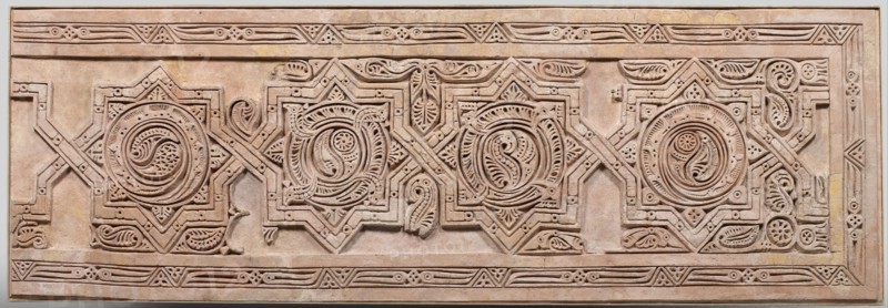 Dado Panel, Iran, 10th century. Eight-point stars