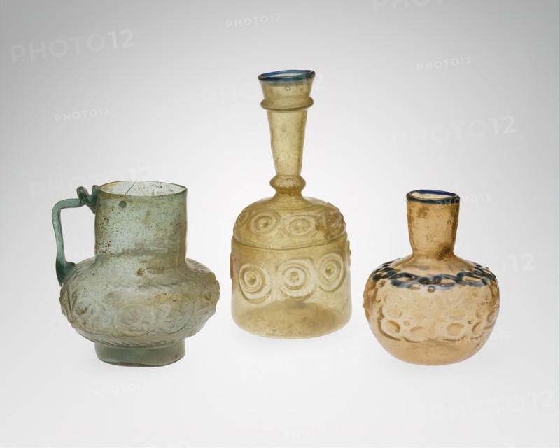 Ewer with Floral Scroll, Iran, 12th century.