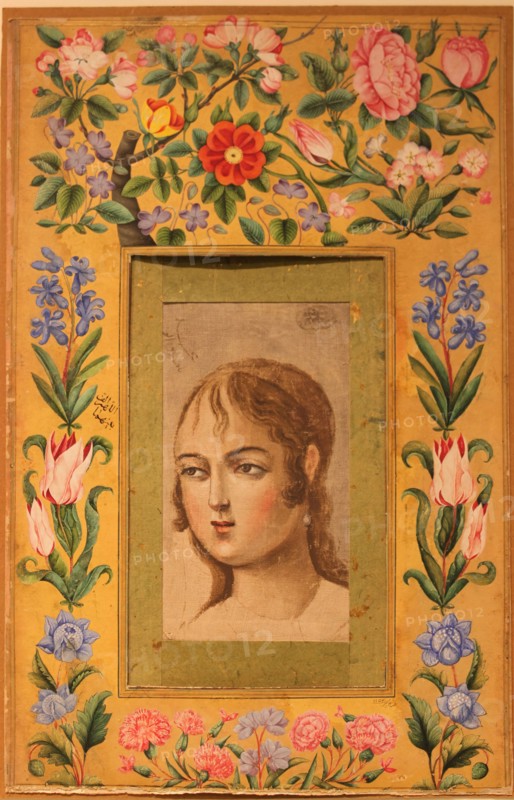 Painting of a Young Beauty, Iran, 1740s-50s.