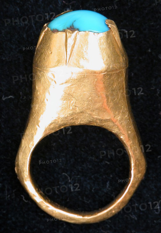 Ring, Iran, 11th-12th century. Turquoise was believed to dispel the effect of the evil eye.