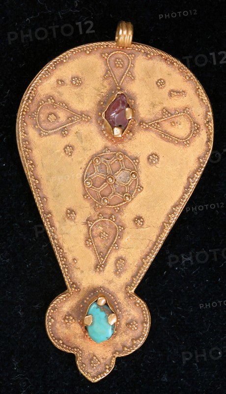 Pendant, Iran, 11th-12th century. May have been a talisman.