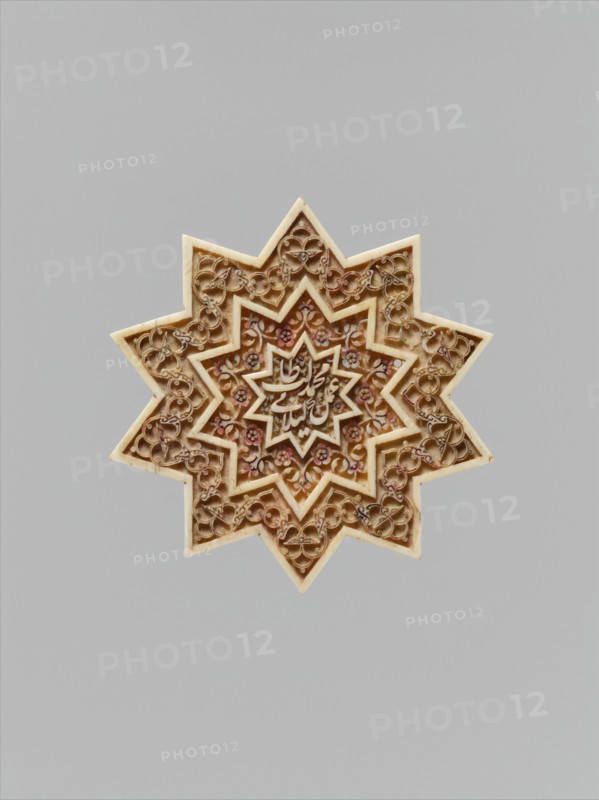 Star-Shaped Plaque, Iran, first half 16th century. Most likely comes from the cenotaph of Shah Isma'il I.