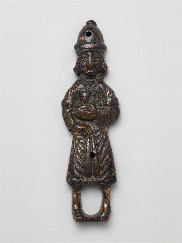 Figure, Iran or Central Asia, 12th century. Cup-bearer associated with kingship and investiture