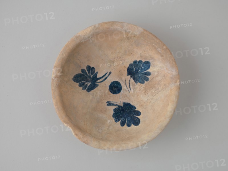 Imported Cobalt-on-White Bowl, Iraq or western Iran, 9th-10th century.