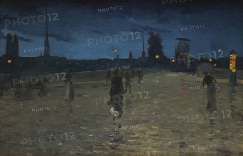 Le Pont de Pierre, Rouen, 1881. Found in the collection of Association Peindre en Normandie, Caen.