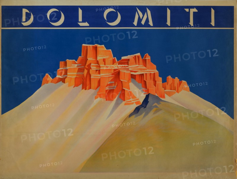 Dolomiti, 1910s-1920s. Found in the collection of Museo Nazionale Collezione Salce, Treviso.
