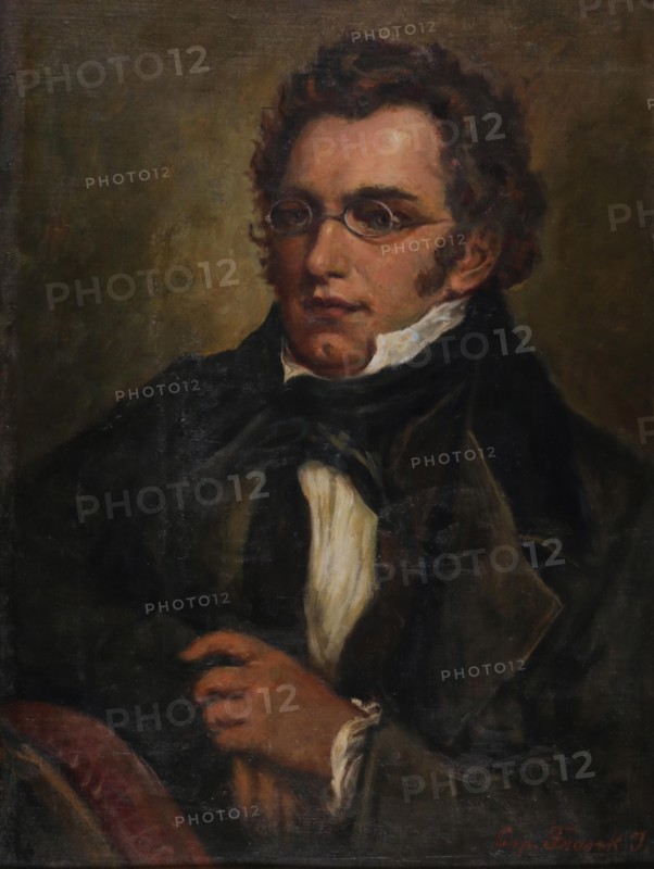 Portrait of Franz Schubert (1797-1828), c. 1850. Private Collection.