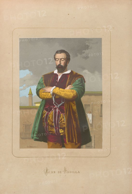 Juan de Padilla. From: Hombres y mujeres ce?lebres de todos los tiempos by Juan Landa, 1875-1877. Private Collection.