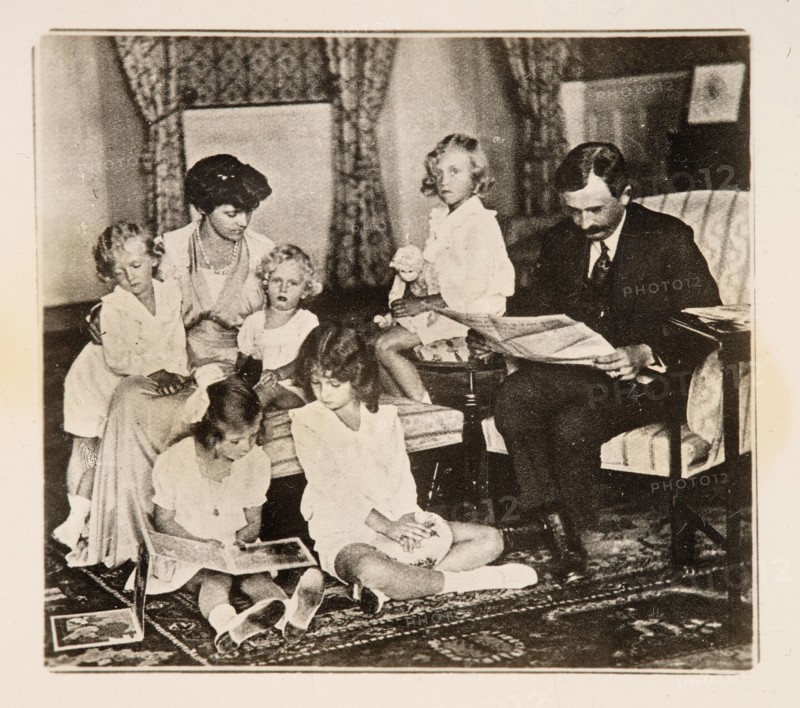 Emperor Charles I and his family in exile, 1920s. Private Collection.