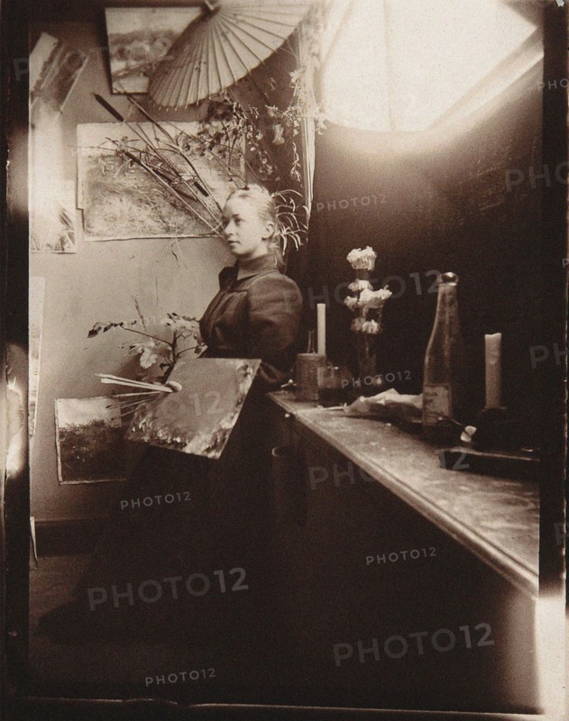 Hilma af Klint at the Kungliga Akademien in Stockholm, 1885. Found in the collection of Courtesy of Stiftelsen Hilma af Klints Verk.