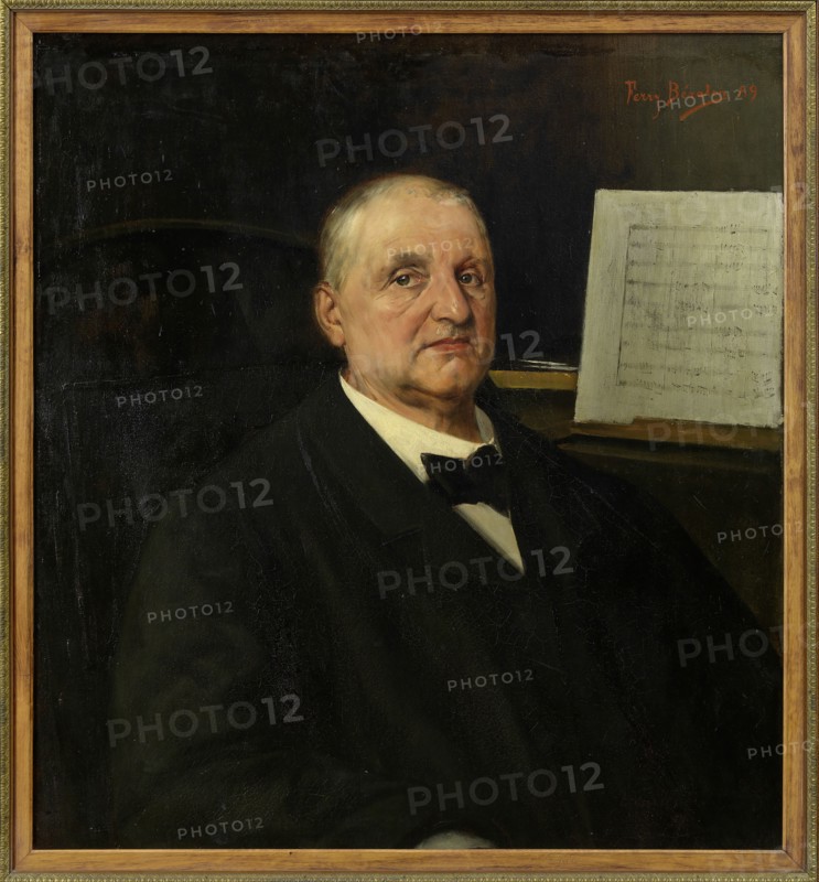 Portrait of Anton Bruckner (1824-1896), 1889. Found in the collection of Vienna Museum.