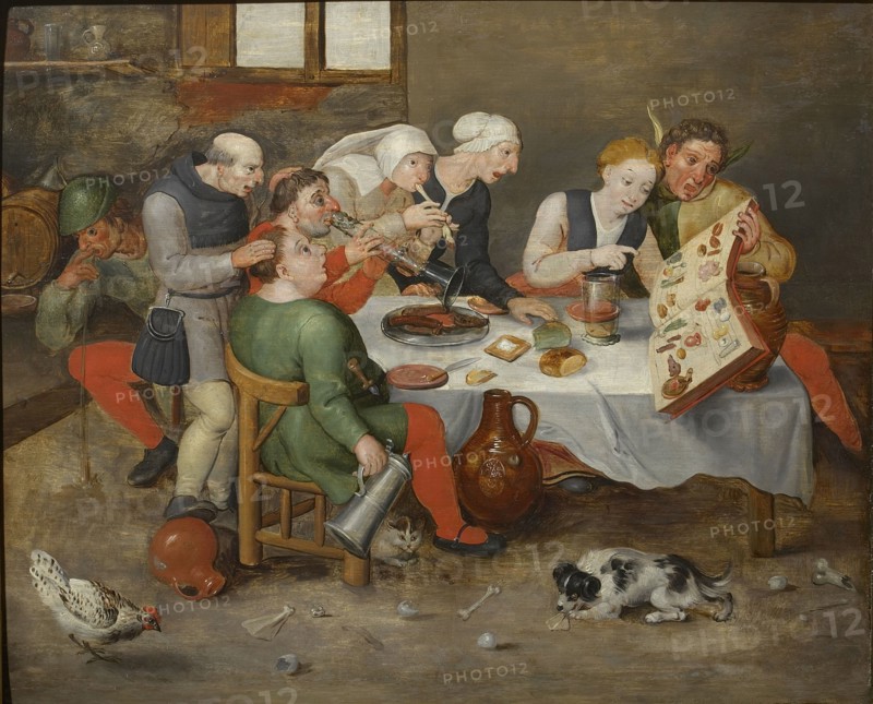 The Bacchus Singers , 1580. Found in the collection of Szepmuveszeti Muzeum, Budapest.