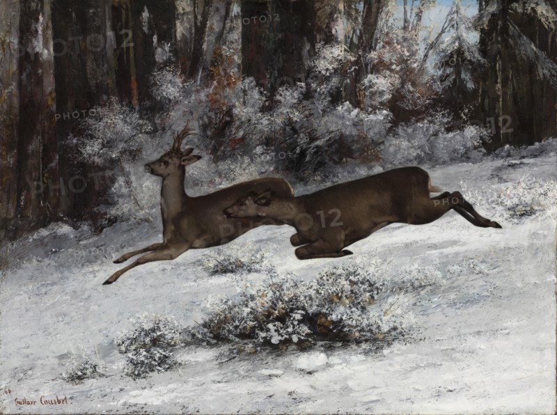The Ruse, Roe Deer Hunting Episode (Franche-Comté), 1866. Found in the collection of Ordrupgaard Museum, Charlottenlund.