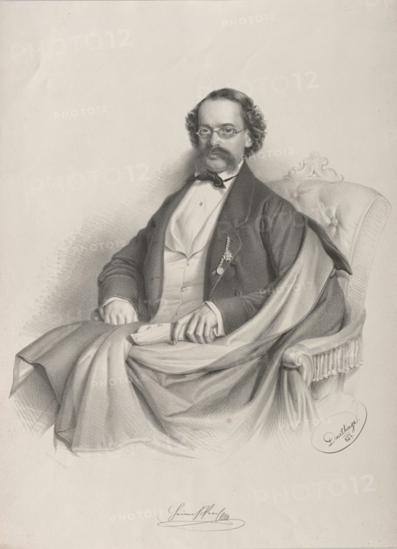 Portrait of the violinist and composer Heinrich Proch (1809-1878), 1857. Private Collection.