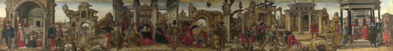 Scenes from the Life of Saint Vincent Ferrer , ca 1450-1475. Found in the collection of National Gallery, London.